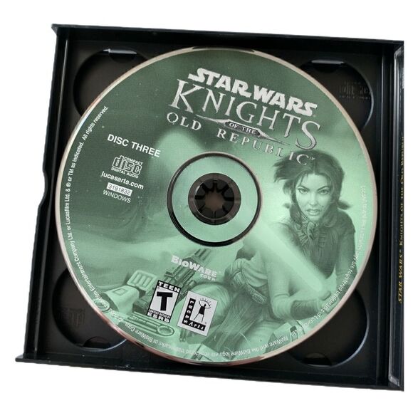 Star Wars Knights Of The Old Republic WINDOWS LucasArts Bioware 2003 4 Discs - Picture 7 of 12